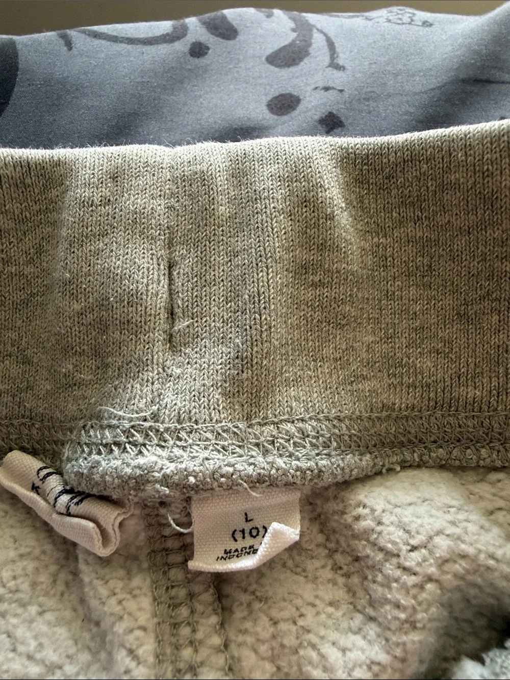GAP Kids Heather Light Gray Sweatpants with Logo